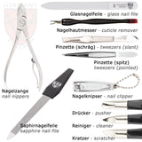 12 piece manicure pedicure grooming kit set for professional 3 Swords Germany