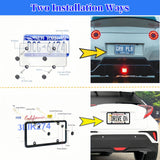 Uliche 2 Pack Universal Transparent Car License Plate Cover & Frames Combo Clear colorless License Plate Protector with Screws & Caps, Rust-Proof, Unbreakable for Most US Standard Cars