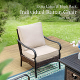Sophia & William Metal Patio Furniture Set, 4 Pieces Outdoor Conversation
