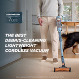 Shark PowerDetect Speed Clean & Empty | Cordless Stick Vacuum Cleaner with Auto-Empty | Lightweight & Rechargeable Handheld Vacuum | Carpet, Hard Floors & Pet Hair | 60-Min Runtime | Ice Blue | IA3241