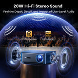 Boldever 3000 ANSI Google TV Smart 4K Projector with 20W Speakers Blue