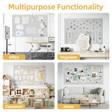 Large Cork Board for Walls 20 Pack Bulletin Board with 100 Adhesive Tabs