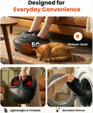 FLIGE Shiatsu Foot Massager with Heat, FSA-HSA Eligible, Deep Kneading & Compression Feet Massager for Plantar Fasciitis, Neuropathy Pain Relief, Targets Heel, Arch & Toes - Fits Up to Men Size 13