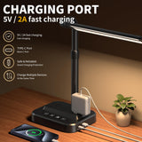 SIBRILLE LED Desk Lamp, Ultra Wide Computer Light, Dimmable Desk Light with USB Fast Charger, Adjustable Foldable Eye Caring Office Desk Lamp for Monitor Work Gaming Home Study
