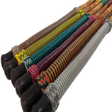 FISHSCALE GAFF Co. Calcutta Bamboo Fish Gaff w/Turkshead Sailor Knots in 3',4',5',6' (Shaka Stick Teal/White/Black with Smoked Steel Hook, 3ft (91cm))