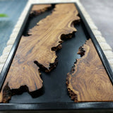 Live Edge Wood Wall Art - Natural Cedar Decor Panel for Modern Living Room and Office - 20"x60"