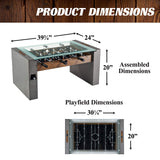 Barrington 40” Urban Foosball Coffee Table, Durable & Stylish Design with Tabletop Sports Soccer Balls, Perfect for Family Game Rooms