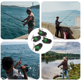 LIOOBO 4PCS Fish Alarm Bite Indicator Sound LED Fishing Alarm Waterproof Battery Powered Clip on Fishing Rod Night Fishing Supplies