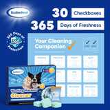 ECOFRESHEET Washing Machine Cleaner Tablets Pet Pro, 30 Tablets Deep Cleaning Washer Cleaner for Pet Hair Residue & Odor Removal, Descaler for Front Load, Top Load & HE Washing Machines