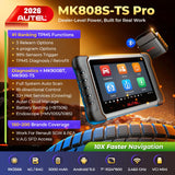 Autel Scanner MaxiCOM MK808S-TS: Full TPMS, 32+ Service, 3000+ Active Tests