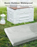Ferlizer Kid Memory Foam Camping Mattress, No-Deflation Alternative to Air Mattress, 63” Sleeping Pad for Ages 4-12, Sleepovers & Youth Camp Bunks, Waterproof with Storage Bag