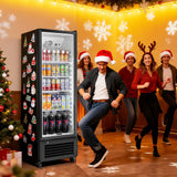 BODEGACOOLER Commercial Beverage Refrigerator and Cooler, 11.5 Cu.Ft Commercial Refrigerators Glass Door Fridge for Bar, drink