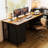 ODK 63 inch Computer Desk with File Drawers Cabinet, Modern Office Desk with Large Storage for Home Office