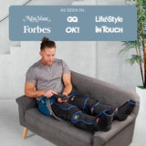 LifePro Leg Massager for Circulation and Pain Relief -Certified Leg Compression Massage Boots with Heat, Foot and Calf Massage, Recovery Machine with 5 Modes and 2 Extension Wraps