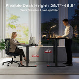 24 Inch Electric Standing Desk with Power Outlets and USB-C Port, Height Adjustable Desk