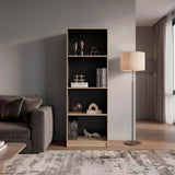 Tuhome Home Bookcase, 71.1" Tall 4-Shelf Narrow Bookshelf, Engineered Wood Book Shelf for Office