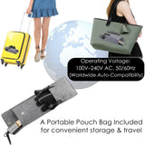 NITION Ceramic Tourmaline Hair Straighteners LCD Flat Iron MCH 10s Fast Heating Up. 1" 3D Floating Plate Healthy Smooth Home Straightening Tools. Travel Pouch. Dual Voltage. Elegant Gift Box