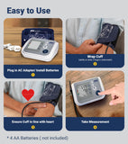 A&D Medical Multi-User Blood Pressure Monitor for Home Use UA-767FAC – Wide Range Cuff (8.6-16.5” / 22-42cm), Easy to Use, Adult Upper Arm, 60 Readings Per User (4 Users), AC Adapter, FSA/HSA Eligible