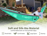 Camping Hammock 500 lbs Capacity, Camping Essentials, Lightweight Portable Double Hammock with Tree Straps Kootek