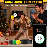 JUOIFIP Boxing Reflex Ball Set | Punch Counter APP Included,3 Balls with Different Weights, Adjustable Headband | Hand Eye Reaction Trainer | Boxing Gym Equipment