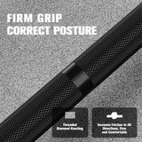 RitFit Elite 7ft Olympic Barbell, Robust 45lb Barbell for Weightlifting and Powerlifting, Superior Olympic Bar with Exceptional 500lbs Load Capacity, Weight Bar for 2” Standard Plates Black
