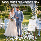 Easel Stand for Sign, Display Easel, Walnut Wood Grain Design