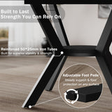 42"-58" Extendable Round Dining Table for 4-6 with Built-in Flip Leaf