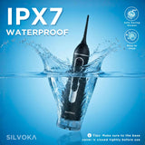 Water Flosser for Teeth, Cordless Oral Irrigator, Portable Dental Flosser with 300ML Tank, 4 Cleaning Modes, IPX7 Waterproof, Rechargeable Water Floss Pick for Braces, Gum Care & Travel (Black)