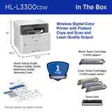 Brother HL-L3300CDW Wireless Digital Color Multi-Function Printer with Laser Quality Output, Copy & Scan, Duplex