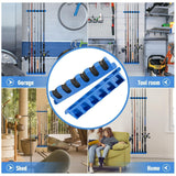 DZrudun Vertical Fishing Rod Holder for Garage Wall Mounted - 6 Rods Fishing Pole Storage Rack with Damage-Free EVA Grip, Interlocking Fishing Pole Holders for Garage Organization, Best Fish Gifts Men