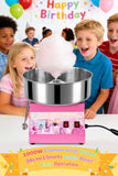 Commercial Cotton Candy Machine 1000W - 15" Stainless Steel Bowl, Electric Candy Floss Maker with Double Switch, Sugar Scoop, Ideal for Carnival, Party & Business Use