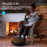 CuPiLo Foot Massager with Heat, FSA Eligible HSA Shiatsu Feet Massager with Remote Control, Multi-Level Compression Knead Foot Massage for Neuropathy & Plantar Fasciitis, Fits Up to 13", Gifts(Brown)