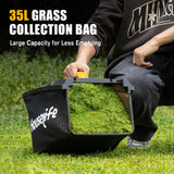 40V Cordless Lawn Mower Compatible with Dewalt 2x20V MAX Battery, 14 Inch Electric Lawn Mower with 35L Grass Bag, 6-Position Height Adjustment, Foldable Push Mower for Yard (Tool Only)