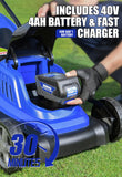 WILD BADGER POWER Lawn Mower 40V Brushless 18" Cordless, 5 Cutting Height Adjustments Electric Lawn Mower