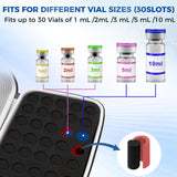 30 Slots Peptide Case for Fridge | Vial Case ｜1ml 2ml 3ml 5ml 10ml Vials