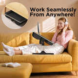 FoldWise 2-in-1 Bed & Lap Desk with Soft Cushion, Adjustable Height & Angle