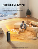 Dreo Space Heater, 1500W PTC Ceramic Heaters for Indoor Use with Remote,70° Oscillation, 1-12H Timer Dreo