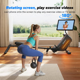 MERACH Rowing Machines for Home, Powerful Electromagnetic Row Machine with 51.2" Extended Rail, 16-Level Handle