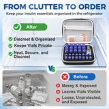 32 Slots Peptide Case for Fridge | Vial Case for Fridge｜1ml 2ml 3ml 5ml 10ml 30ml Vials