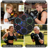 Music Boxing Machine with Boxing Gloves - Wall Mounted Punching Machine for Adults & Kids, 9-Speed Punch Game, Wall Boxing Punching Pad, Upgrade Gifts for Boys Age 6+ (Lightning)