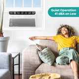Hisense 8,000 BTU Smart Window Inverter Air Conditioner with Quiet, High Efficiency Operation and Wi-fi Control, 115V, Window AC Unit for Apartment, Bedroom, Medium Rooms up to 350 Sq. Ft. in White