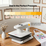 Procolored 15x15 Dual Station Auto Heat Press Machine, 360° Swing Away with Auto Press & Release