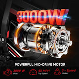 Oryxearth Electric Dirt Bike VE-5, 3000W Peak Motor