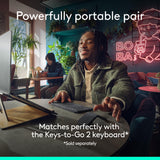 Logitech Mobi Fold Foldable Wireless Mouse with Quiet Click, Graphite