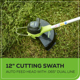 Greenworks 40V Cordless String Trimmer + Leaf Blower Combo Kit, 2.0Ah Battery and Charger Included