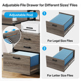Tribesigns 63 Inch Computer Desk with File Drawer Cabinet, Home Office Desk
