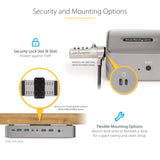 StarTech.com Dual-Laptop USB-C KVM Docking Station, Dual Monitor 4K 60Hz DisplayPort Dock