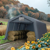 MFSTUDIO Portable Carport 13x22ft, Garage Car Tents Storage Sheds Canopy