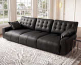 Oversized Sectional Couches for Living Room, Modular Leather Cloud Couch