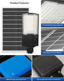 Ofuray OL-8000W Solar Street Lights Outdoor,Ultra High Power Solar Security Flood Lights Parking Lot Lights Commercial Dusk to Dawn,IP67 6500k Led with Remote for Street,Court,Barn